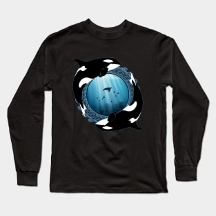 Orca Killerwhales Long Sleeve T-Shirt